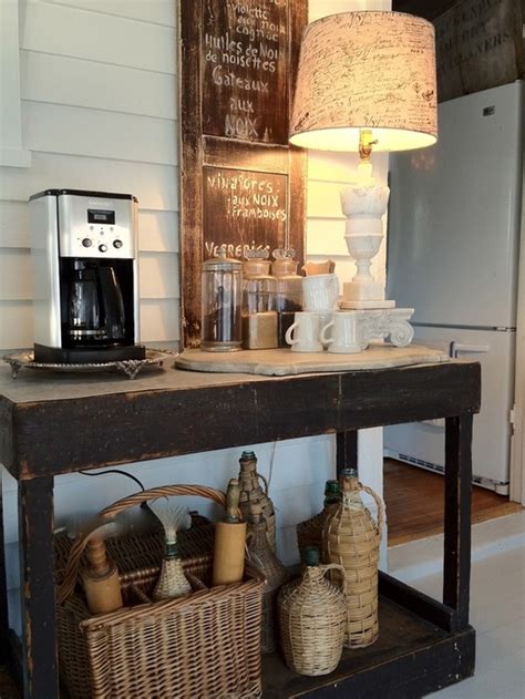 Rocky Top Log Furniture And Railing Blog Create A Rustic Coffee Bar