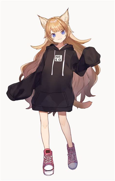 Check out amazing anime_girl_in_hoodie artwork on deviantart. Pin on Catgirl Orphanage