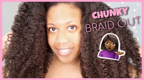 It has a cutting line between your chin and the shoulder. BEST Chunky Braid Out on WAIST LENGTH Natural Hair (Type 4 ...