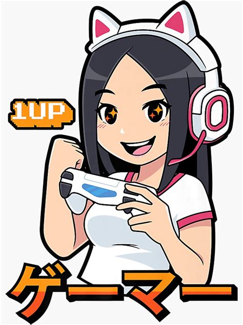 Cute Kawaii Anime Gamer Girl Japanese Aesthetics Otaku Premium