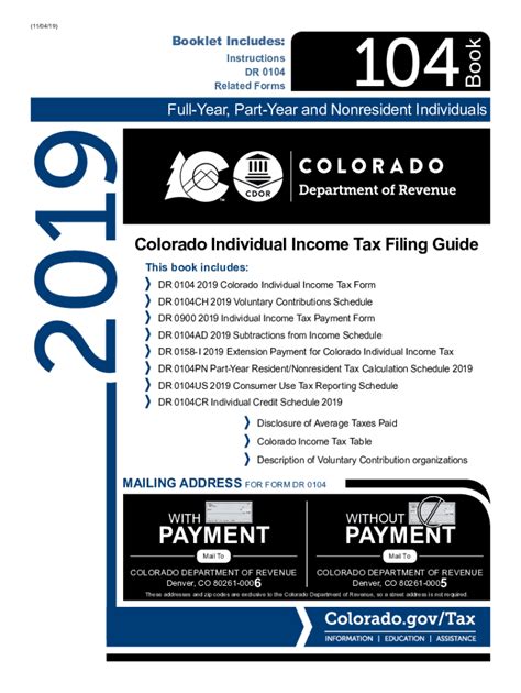 Colorado State Tax S Printable 2019 2024 Form Fill Out And Sign