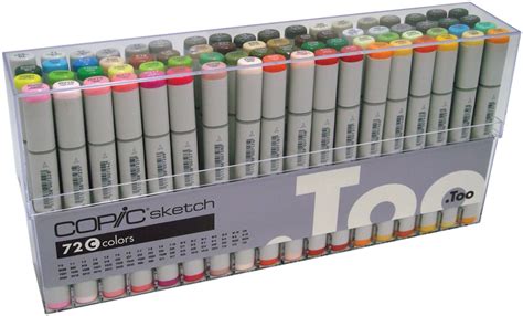 Art Pens And Markers Copic Sketch Set 12 Ex1 Pens Markers Storage Box