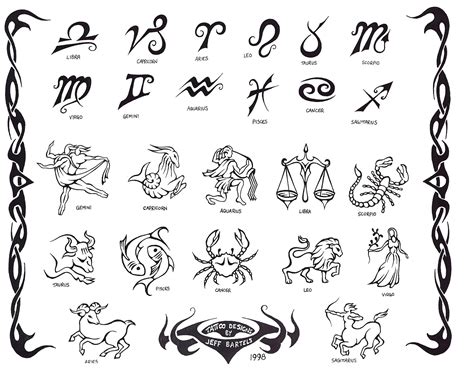 Sagitarrious All The Way Stjernetegn Tatovering Mænd Symboler