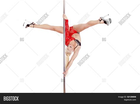 Young Slim Pole Dance Image And Photo Free Trial Bigstock