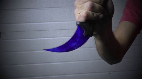Csgo Irl Sapphire Doppler Karambit Knife By Kolour Co Youtube