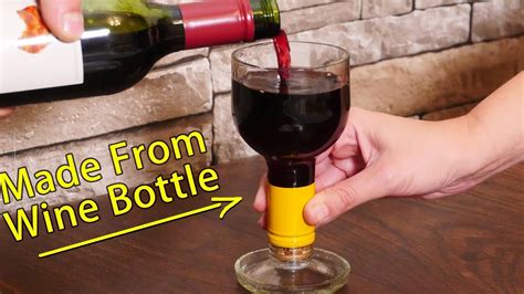 How To Make Wine Bottle Glasses Youtube