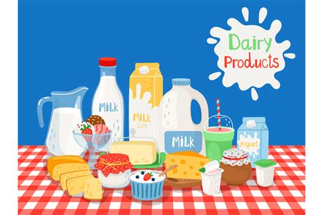 Milk And Diary Products By SmartStartStocker TheHungryJPEG