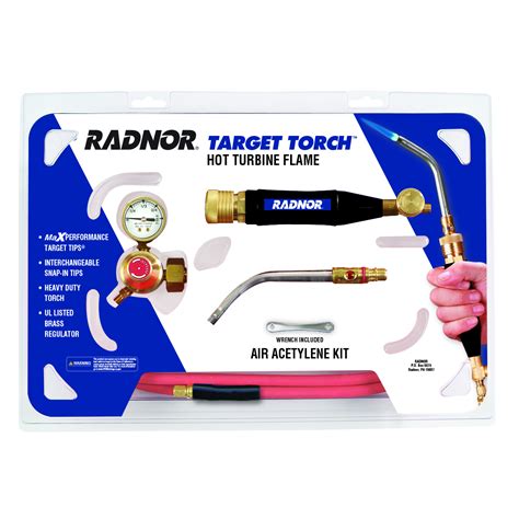 airgas rad64004694 radnor® target torch™ air acetylene 12 x 17 5 torch kit