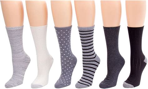 Cuddl Duds Womens 6 Pack Supersoft Warm Crew Socks At Amazon Womens Clothing Store
