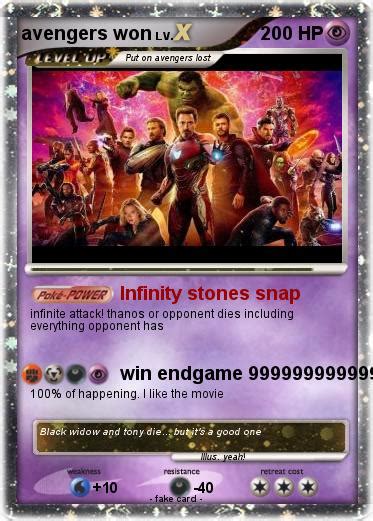 Take the essential super hero gaming experience to another level! Pokémon avengers won - Infinity stones snap - My Pokemon Card