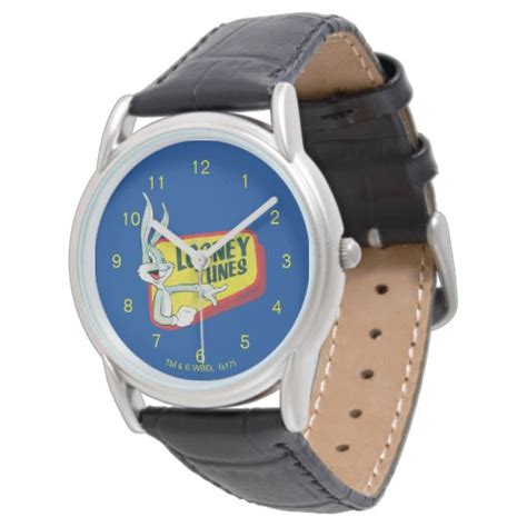 Bugs Bunny Looney Tunes Retro Patch Wrist Watch Zazzle