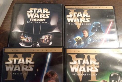 Star Wars Trilogy Set With Bonus Dvd Etsy
