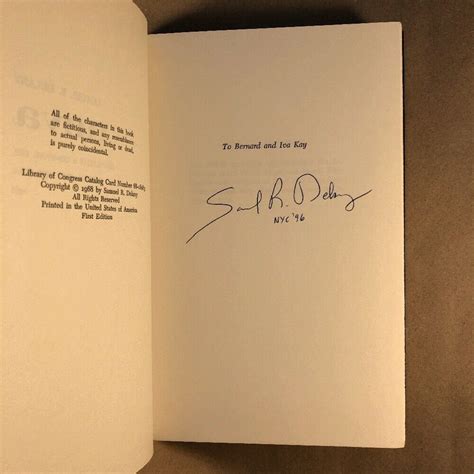 Nova By Samuel R Delany Signed First Edition Hardcover In Etsy
