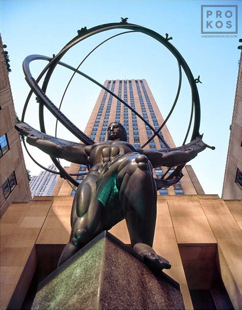 Rockefeller Center Atlas Fine Art Photo By Andrew Prokos