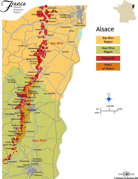Alsace Wine Map Alsace Wine Region Map