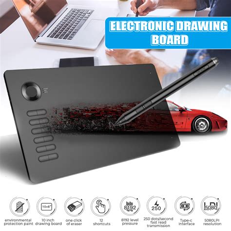 Veikk makes graphics drawing tablets. VEIKK A15 Drawing Board Graphics Handwriting Pad Board ...