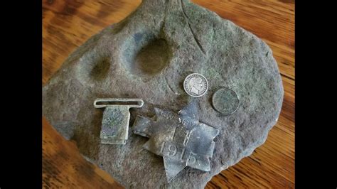 Wow ~ Awesome Native American Nutting Stone Silver Ihp And Relics