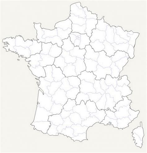 Carte de france vierge png. Carte De France Des Régions En Haute Qualité (Hq) dedans ...