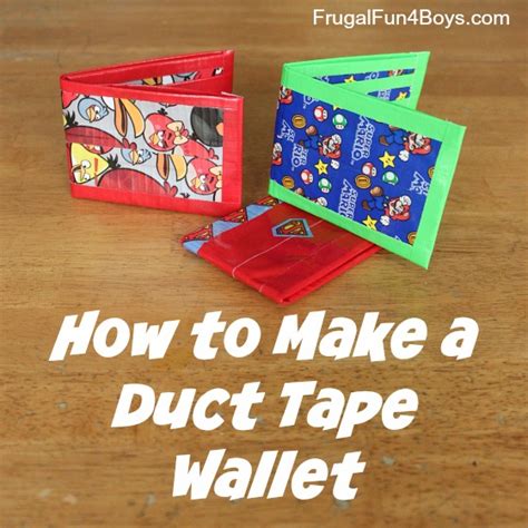 How To Make An Easy Duct Tape Wallet Carrington Sandid