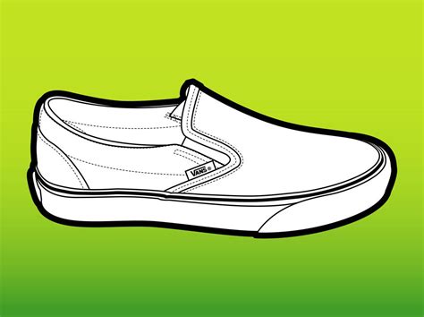 Printable Vans Shoe Template