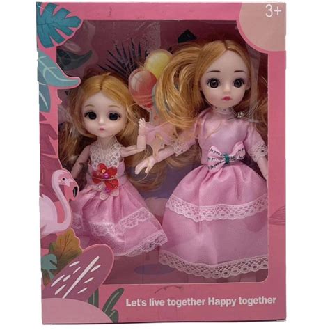Hongs Toy Shop 2 In 1 Pretty Mini Doll Live Together Set For Childrens