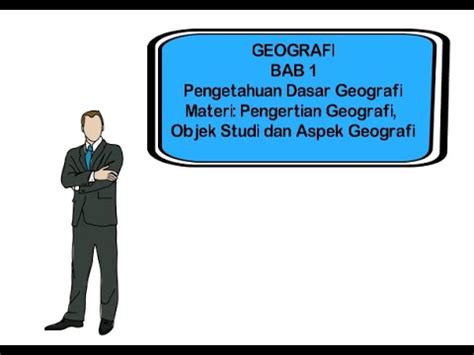 Jawaban panjang objek geografi ini ada 2 macam a) objek material geografi yang terdiri atas geosfer (atmosfer, biosfer, hidrosfer, litosfer, dan anthroposfer) b). Pengertian, objek, dan aspek geografi - YouTube
