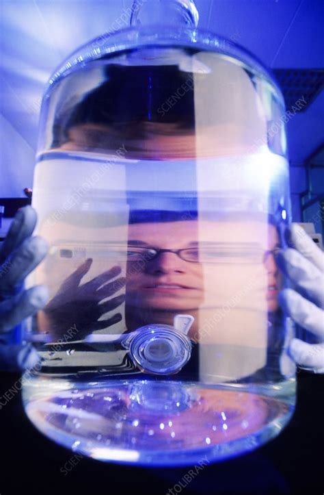 Bleach in drinking water tanks. Drinking water tank being tested - Stock Image - T825/0250 ...