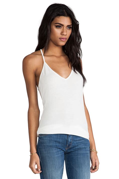 Lyst Tylie Sexy Racerback Tank In White In White