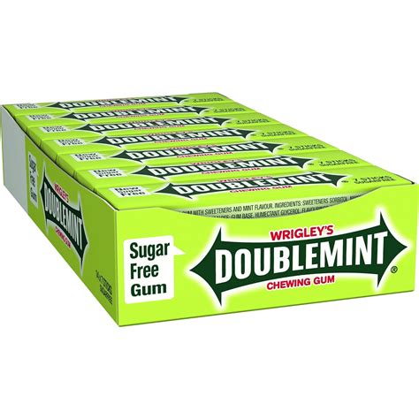 wrigley s doublemint chewing gum 14 x 7 sticks uk prime pantry