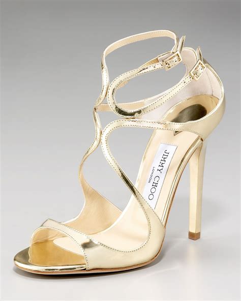 jimmy choo lance wavy strap sandal jimmy choo heels heels evening shoes