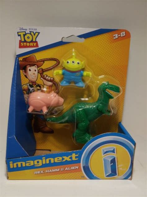 Fisher Imaginext Toy Story Rex Hamm And Alien Figure Set Mattel 2018