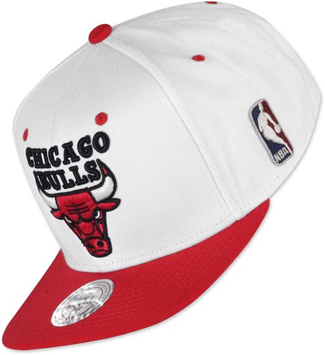 Mitchell And Ness Nba Bbb Snapback Chicago Bulls Cappellino Bianco Rosso