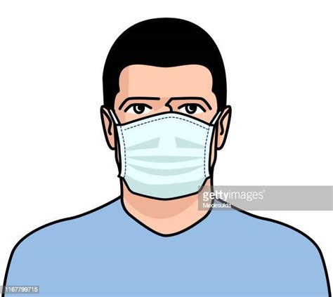 Mund nasen schutz kontrolle junger mann trägt keine maske achtung kontrolle kabel eins. Illustrations, cliparts, dessins animés et icônes de ...