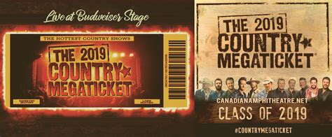 2019 Country Megaticket Tickets Includes All Performances Budweiser