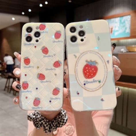 Phone Case Girl Cute Strawberry For Iphone 13 12 11 Pro Max Xs Xr 8p Ebay