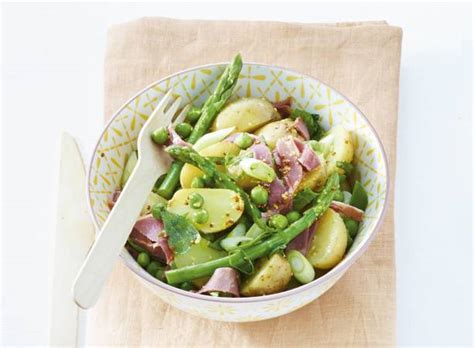 Aardappelsalade Met Lamsham En Lentegroenten Recept Allerhande