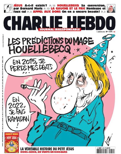 El Escritor Anti Islam Houellebecq Portada De Charlie Hebdo El Día Del Ataque