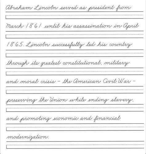 Free Cursive Writing Worksheets For Adults Improve Handwriting
