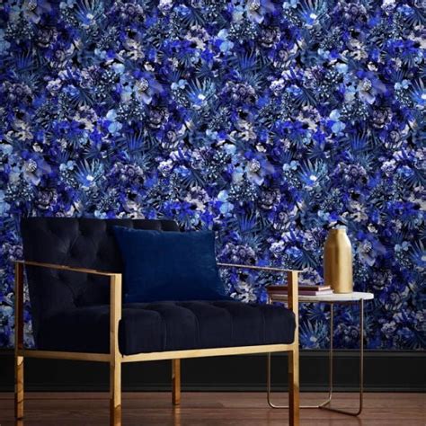 Contemporary Floral Wallpaper Interiors Trend Colourful Beautiful