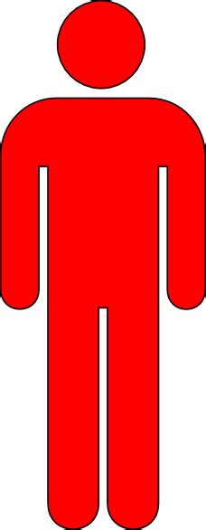 Red Person Symbol Clip Art At Vector Clip Art Online
