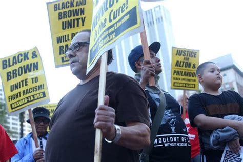 Amid Protests Over Police Shootings Of Black Men Latinos Note A