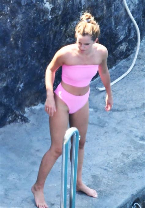 Emma Watson In A Bikini At A Beach In Positano 08 07 2020 • Celebmafia
