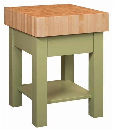 25 Square Standing Butcher Block From Dutchcrafters