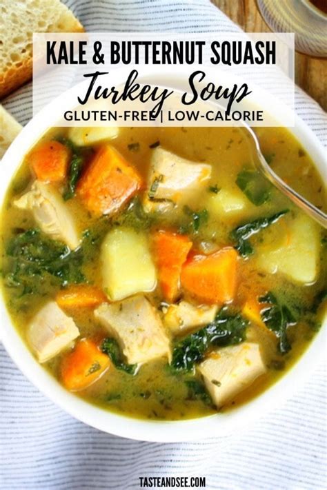 Hearty Kale And Butternut Squash Turkey Soup Recipe