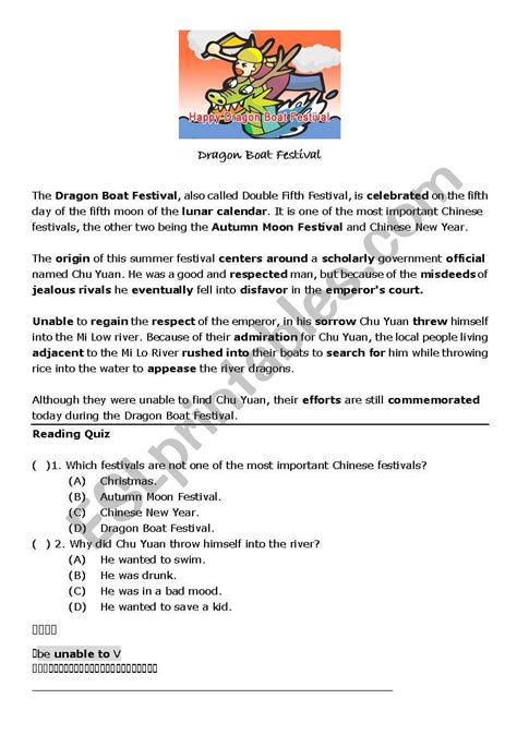 Dragon boat festival lesson plan ~ Plans for boat