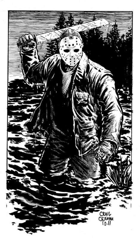 Jason Voorhees Friday The Th Craig Cermak Comic Art Friday The Th Funny Friday The Th