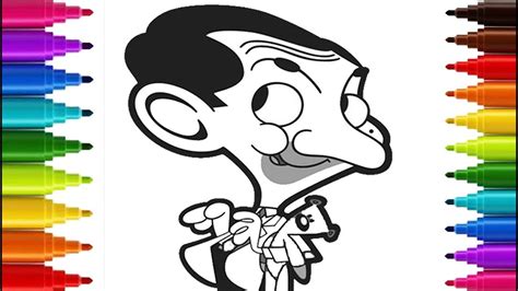 How To Draw Mr Bean Cartoon كيف نرسم كرتون مستر بين بالخطوات Youtube