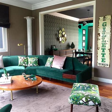 Digging Emerald Green Interiors ¡colour Your Casa