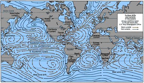 Giss Icp General Characteristics Of The Worlds Oceans Ocean Currents