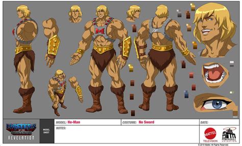 He Man Character Sheet Masters Of The Universe Revelation Know